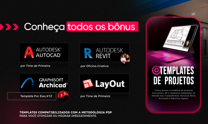 Templates de projeto para Revit, AutoCAD, Archicad, SketchUp